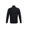 Under Armour Pique Track Jacket Breathable Zip-Up Collar Men Black 1366202-001
