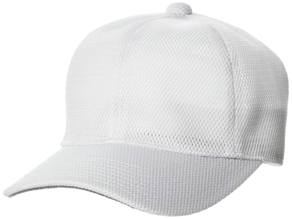 SSK Junior Baseball White Free Size 6-Sided Square-Brim Cap, Kids, BC073J, (10), Japan,