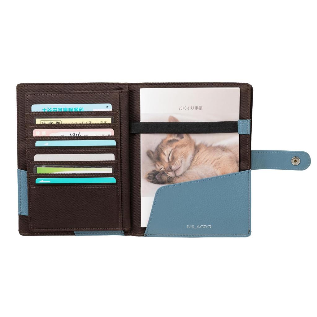 Milagro Shrink Leather Travel Organizer Holder for International Airline Designer (Wallet/Passport Case/Passport Travel, Tickets, Slim, Leather, Gift)