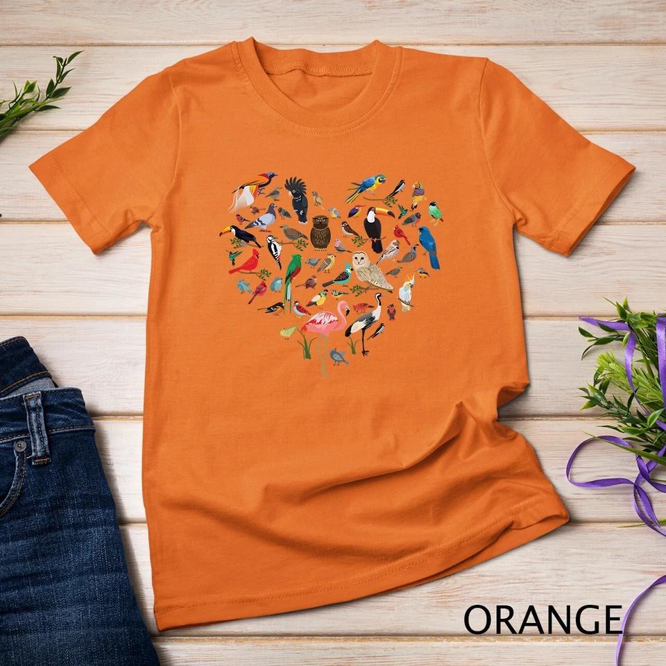 Bird Heart - Birding Bird Watching Birder Bird Watcher Unisex T-shirt 6 4XL