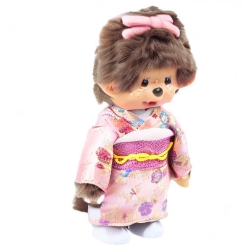 Official Kyugetsu Original Kimono Monchhichi Girl Pink IPM-17-Z