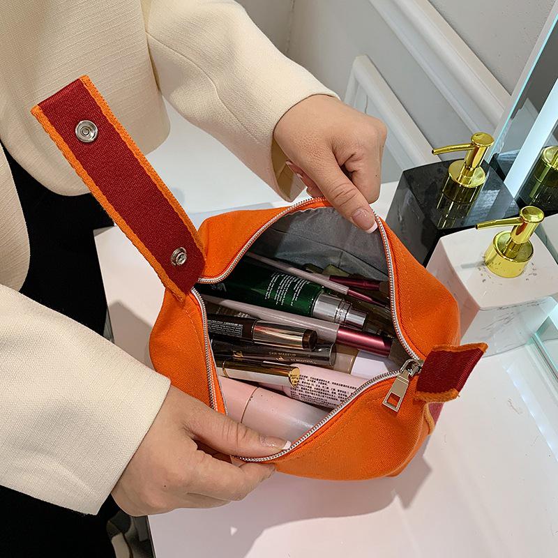 2022 Korean-Inspired Large Canvas Makeup and Toiletry Travel Bag