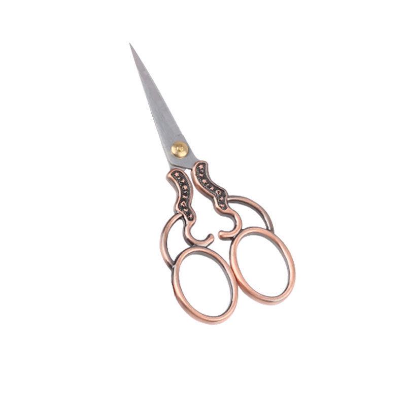 Retro Alloy Embroidery & Craft Scissors for Cross Stitch, Manicure, Paper Cutting, Eyelash Trimming & Thread Ends