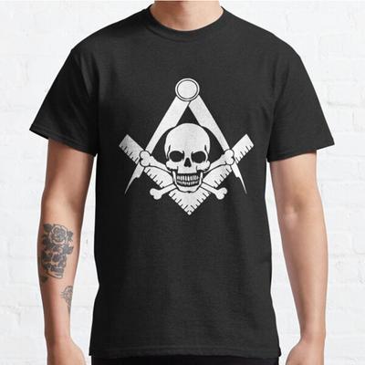 Grote Maten S-3XL Vrijmetselaars Symbool Bedrukt T-shirt Heren Tops Mode Kleding T-shirts