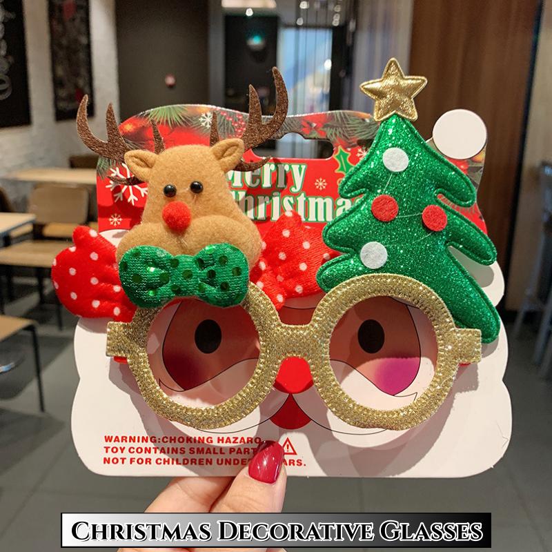 Funny Christmas Eyewear Frame for Male and Female Cute Snowman Elk Christmas T Decoration Party Performances Photography Props