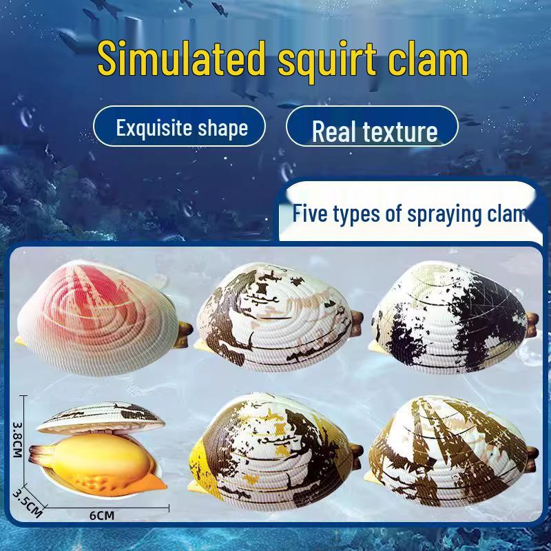 Clam Shell Water Gun: Funny Prank Toy for Simulation and Stress Relief