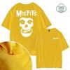 2023 New Men's 100% Cotton High Street Fashion Leisure Fun Skull Print Pattern High Quality Top Street Fitness S-4XL