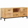 TV Stand Brown 110 x 30 x 46 cm Solid Mango Wood