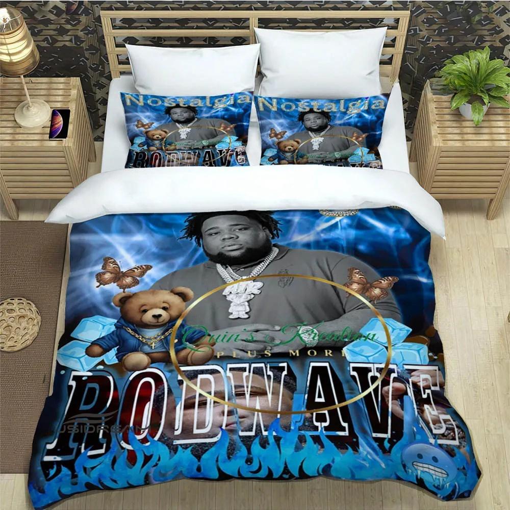 Popular Music Rod Wave Print Bedding Sets exquisite bed supplies set duvet cover comforter set bedding set luxury birthday gift