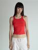 VISUS Cotton Sleeveless Top_Red