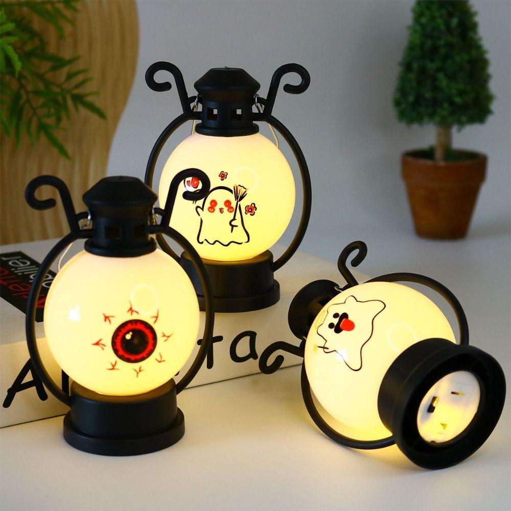 

Вечерние украшения Хэллоуин Фонарь Ужас Реквизит Ночной свет для стола Спальня Тумбочки