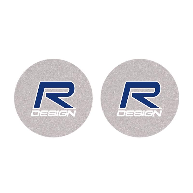 2Pcs Suede Car Coaster Mat Anti-slip Water Cup Pad For Volvo Rdesign XC90 V90 V60 XC60 XC40 V40 EC40 EX40 S60 S90 S80 V70 EX90