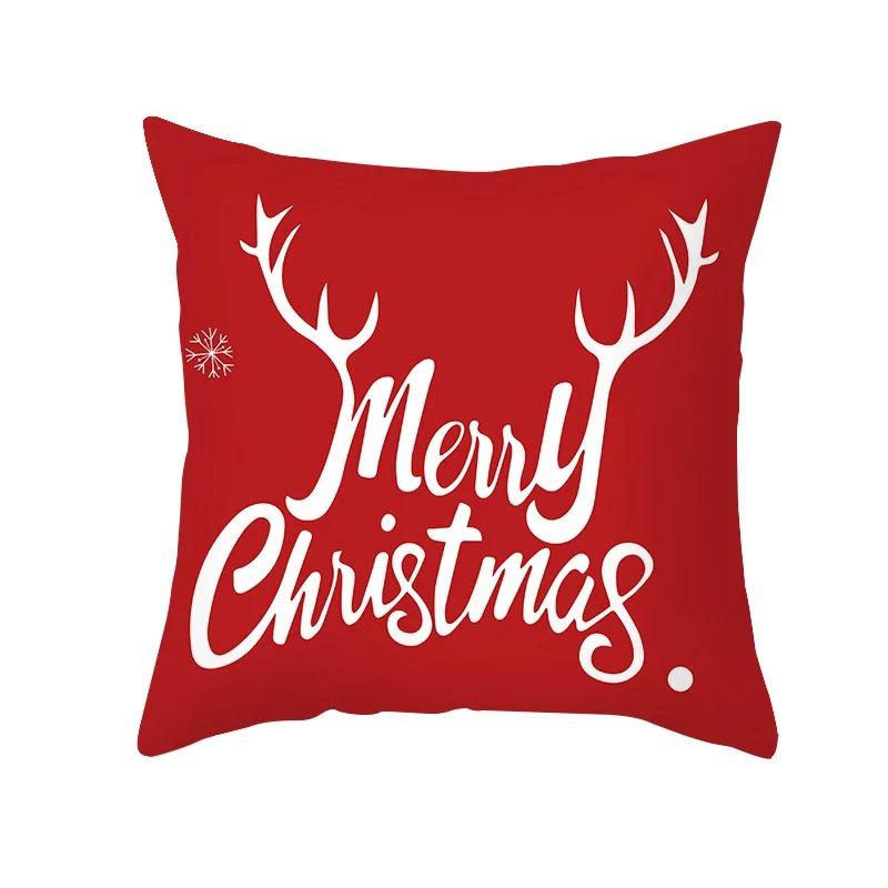 Christmas Themed Pillowcases Car Accessories Office Santa Claus Living Room Sofa Home Pillowcases