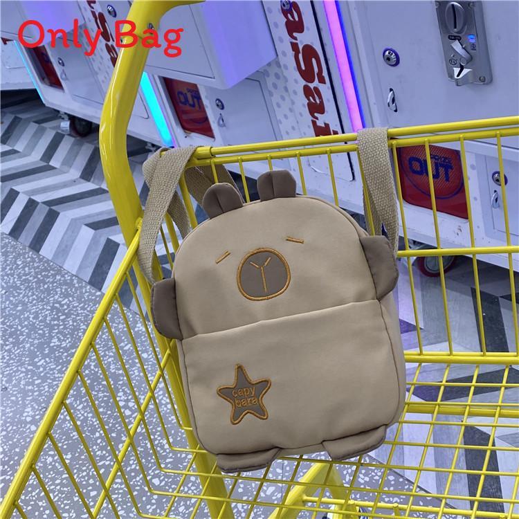 Cute Korean Style Cotton Mini Shoulder Bag For Casual Travel Girls
