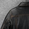 Classic 506 Style Genuine Cow Leather Jacket For Men Blue Black Natural Goatskin Coat Man  Slim Fit Soft Male Clothes Autumn