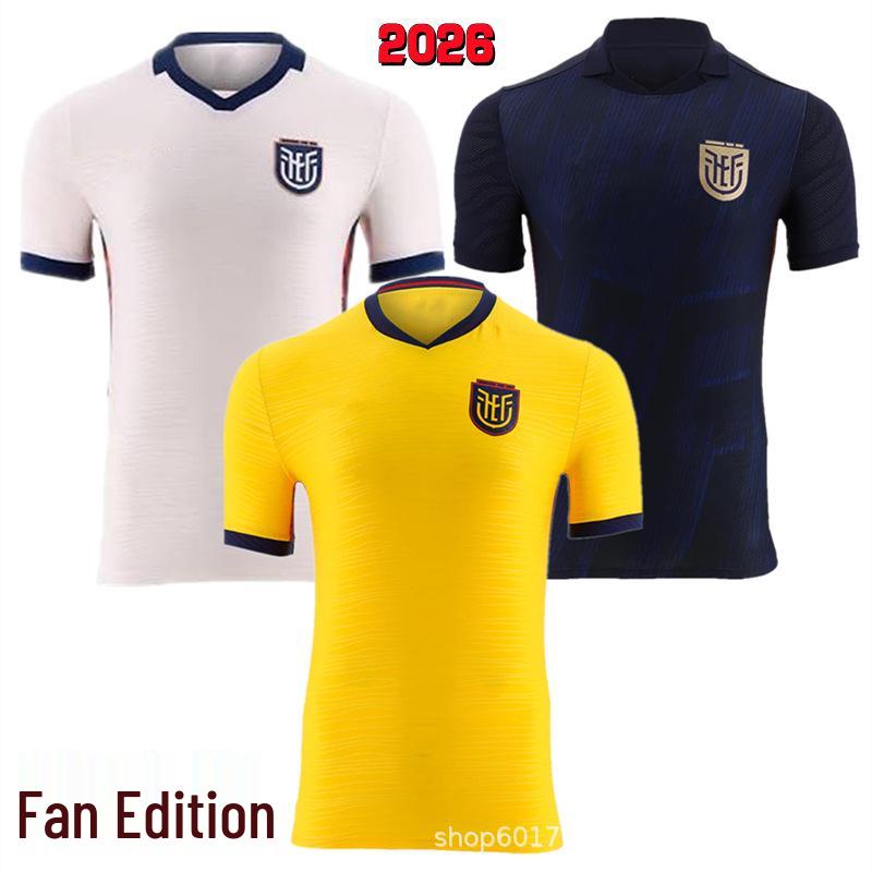 Ecuador 2026 World Cup Home, Away, Third Fan Edition Jersey.