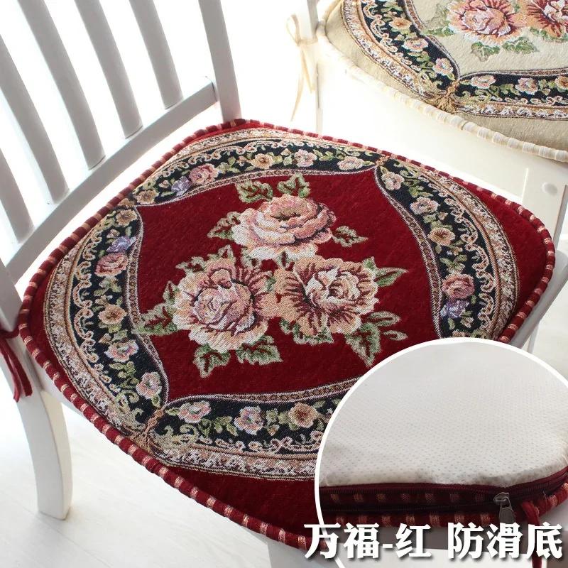 New European Modern Style Home Dinning Chair Cushions Anti-slip Office Comfortable Dining Pillow Thick Seat Pad Decoration