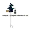Solar-Powered Witch Iron Art Lamp for Outdoor Festival Decor