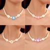 Summer Fashion Soft Flower Adjustable Necklace