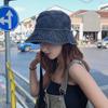 Retro Washed Denim Fisherman Hat Fashionable And Versatile Sunshade Basin Hat
