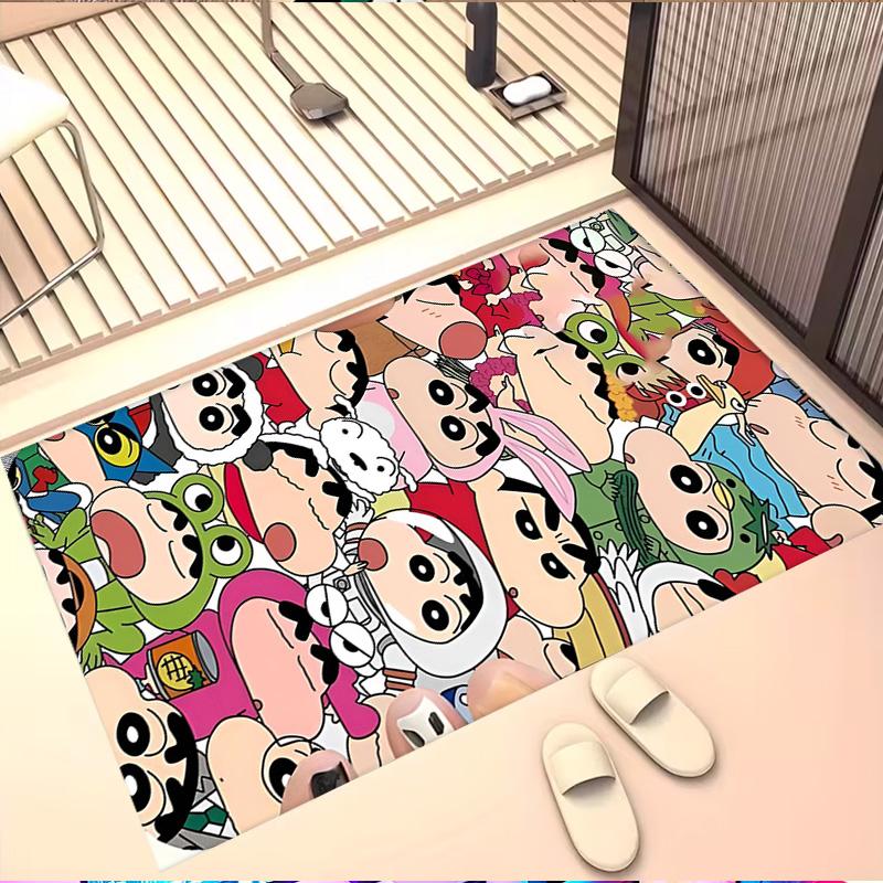 Cartoon comics Print Rug, Washable Floor Carpet, For Entryway Dorm Laundry Room Office Study, Home Decor Birthday Christmas Gift