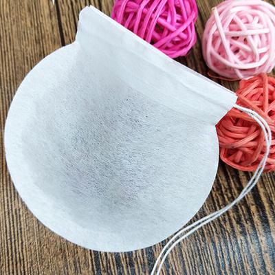 100Pcs White Round Tea Bags Empty Filter Paper Teabags With String For Herb Tea