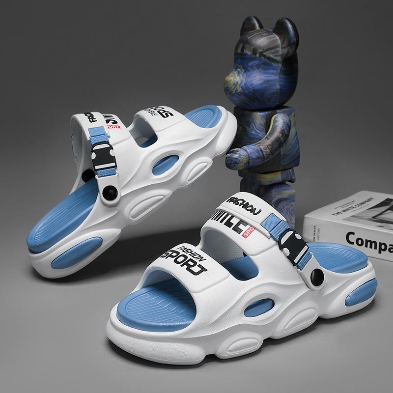 2025 New Men's Outdoor Sandals Slippers Beach Comfortable Thick Soft Clogs Men Casual Shoes Garden Shoes Men Women Beach Sandals