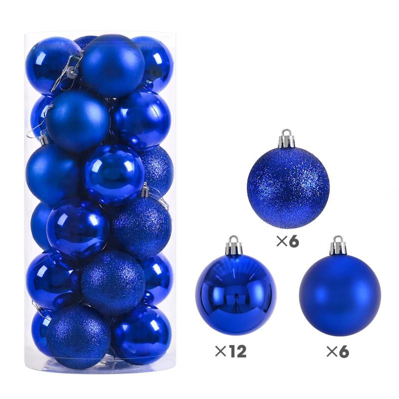 Christmas Decor Ball Set With Plastic Ornaments For Festive Tree And Home Decoration