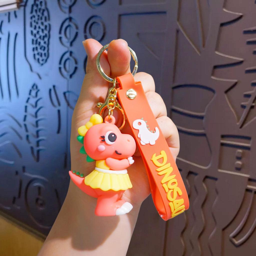 Cute Cartoon Dinosaur Doll Keychain - Unique Car Key Hanger & Backpack Pendant Gift