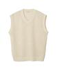 Kimwear Boucle Oversized Knit Vest_Cream