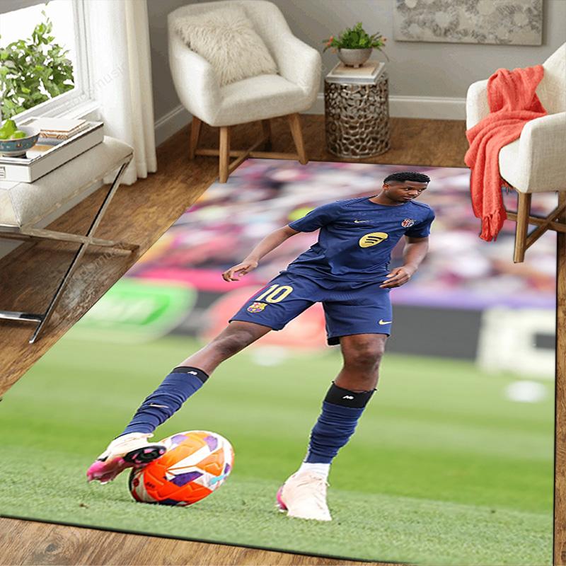 1pc Football Player Action Rug, Office Carpet Indoor Outdoor Entrance Doormat, Non-Slip Soft And Comfortable, Living Room. DT707080