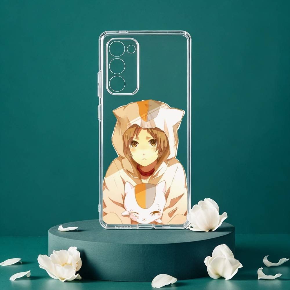 N-Natsumes B-Book of F-Friends Phone Case For Samsung Galaxy S24 S25 S23 S22 S21 Plus S24 S25 Transparent Cover Case