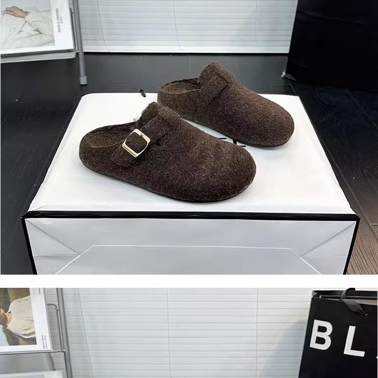 Fashion Women Flats Platform Slippers Fashion Mules Shoes Trend New Winter 2025 Slingback Shoes Casaul Flip Flops Woman Slides Zapatos