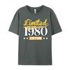 Limited 1980 Printed On Tops Tees Cotton Unisex Tshirts Group Printed On TeeShirt 2024 Hot Sale Top Quality