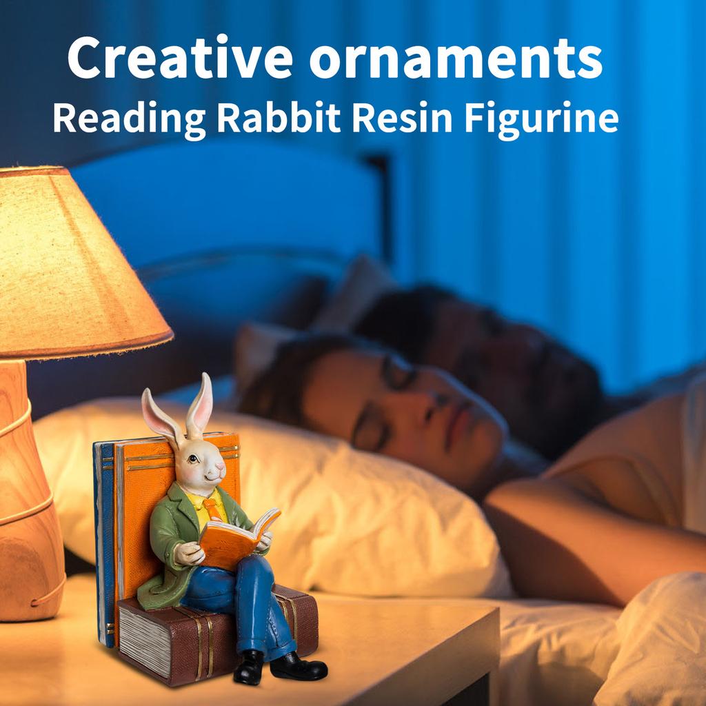 Reading Mr. Resin Ornaments Home Living Room Desktop Study Decoration Crafts Ornaments