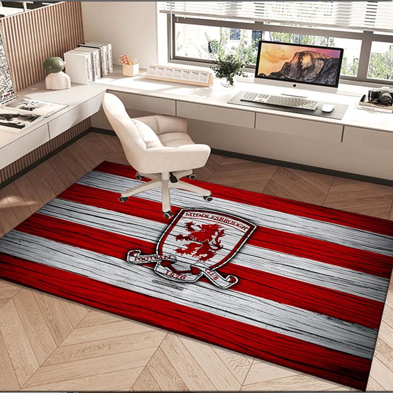 1PC rug Red Lion Football Club Carpet, Chair Rug,Area Rug for Office Bedroom living rooms bedroom, Doormat decor Christmas fan gifts