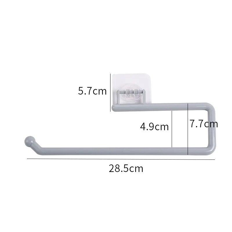 

Кухонная вешалка для бумажных полотенец без перфорации, вешалка для рулонов туалетной бумаги, настенная вешалка для полотенец, аксессуары для кухни и ванной комнаты серый