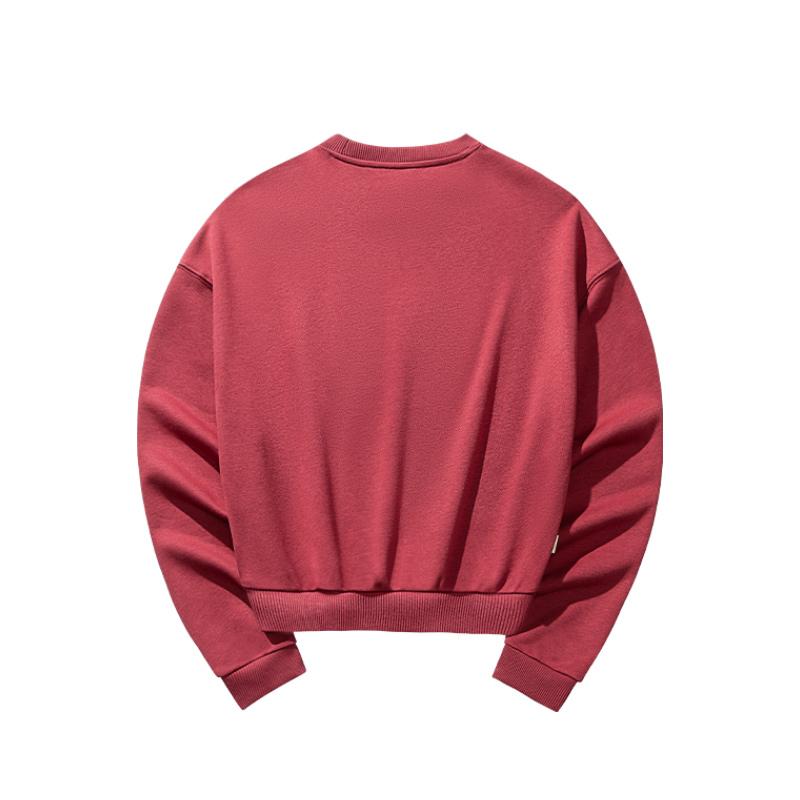 Anta X Cross-Border Collaboration Life Series Comfortable Casual Simple Loose Round Neck Pullover Sweatshirt Women Sweatshirt 162518745-4