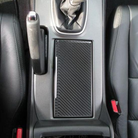 2Pcs For Honda Accord 2008-12 Carbon Fiber Interior Center Cupholder Cover Trim