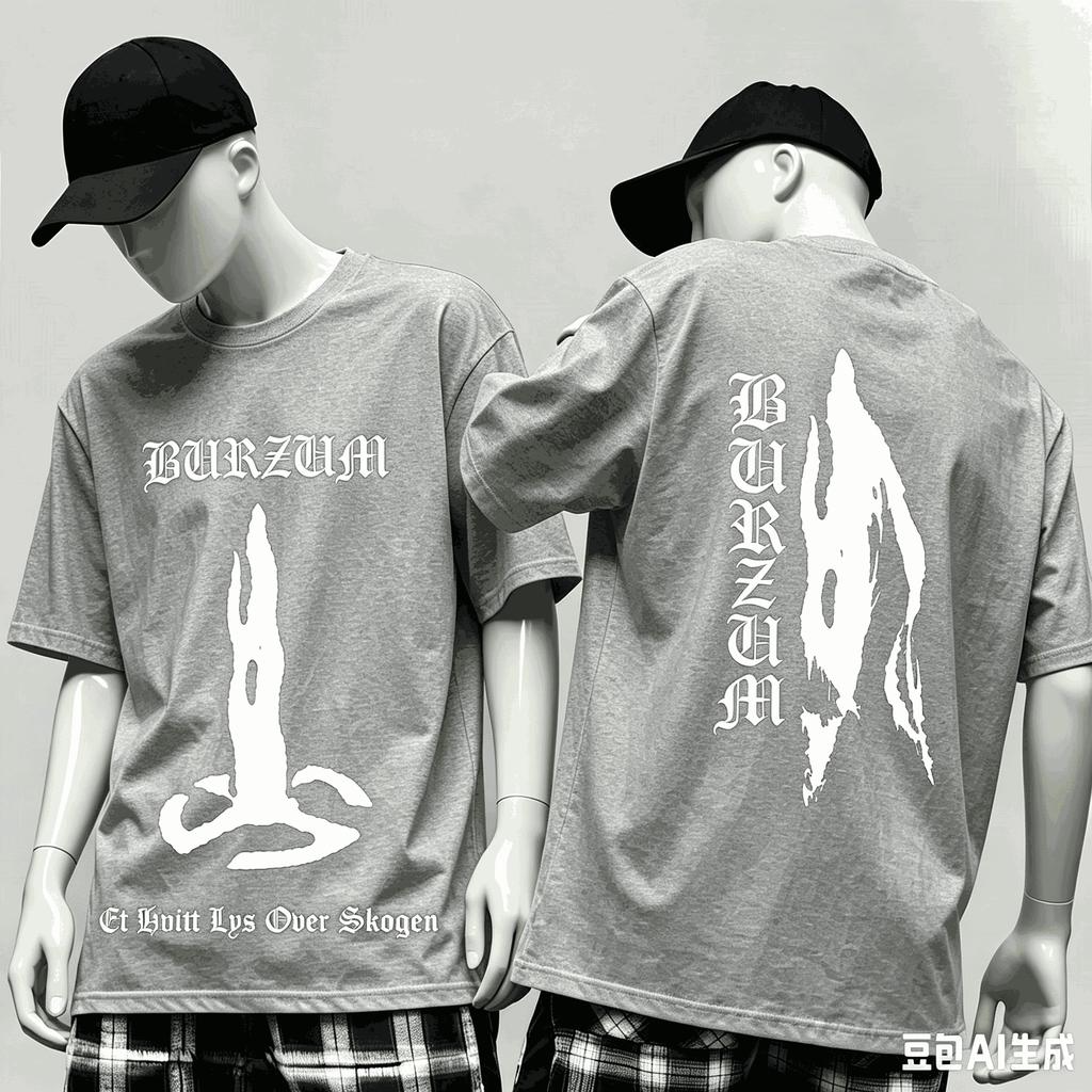 Burzum For Fan Gift Tshirt Unisex Unisex Harajuku Oversized Unisex Short Sleeve Streetwear High Quality Couples Breathable Classic