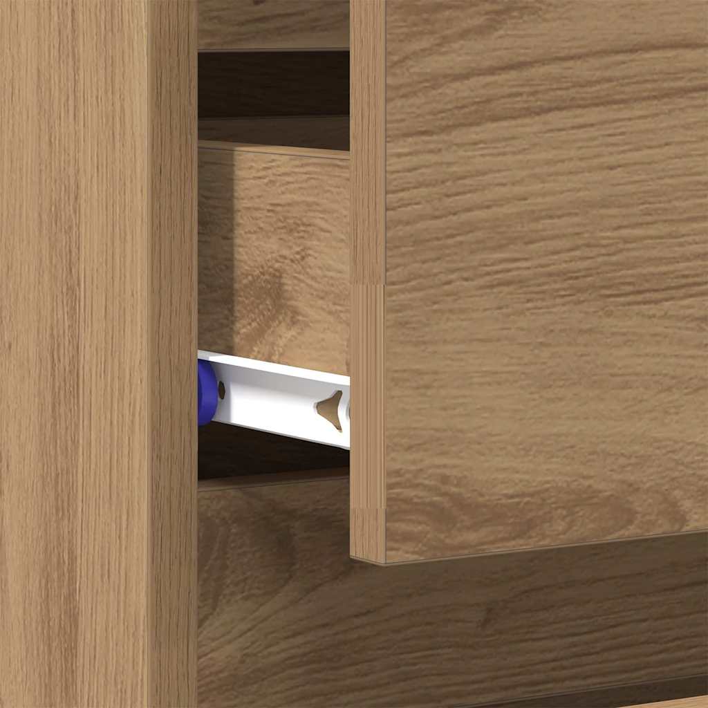Nightstand Artisan Oak 45 x 35 x 44 cm Engineered Wood