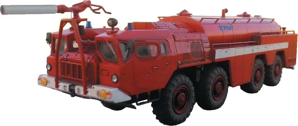 Modelsbit Russian Airport Chemical Fire Truck Model Plastic Model MVA72001 1/72 AA-60 (A&A Brand) (Car)