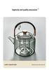 High-Temperature Resistant Glass Tea Kettle with Handle, Compatible with Induction Cookers for Brewing and Boiling Water