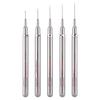 Ultra-Fine Nail Art Liner Pen Set with Metal Handle and Detachable Cap for Professional Nail Artists