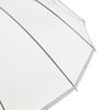 Francfranc 16K Plastic Piping Long Umbrella 60cm Vinyl Umbrella Rain Umbrella Off-White
