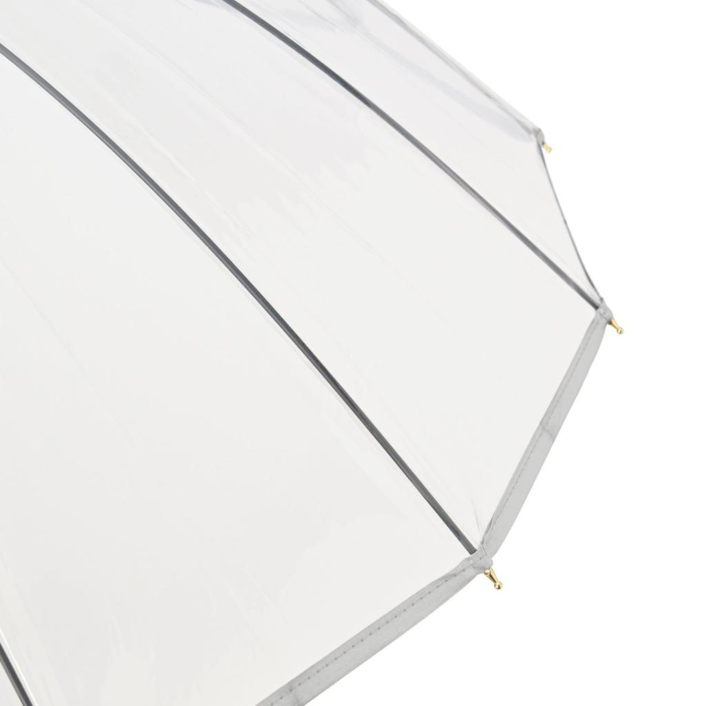 Francfranc 16K Plastic Piping Long Umbrella 60cm Vinyl Umbrella Rain Umbrella Off-White