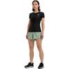Under Armour HeatGear® OG Logo Print Crew Neck Slim Fit Short Sleeve T-Shirt Women Tops Black 1387562-001