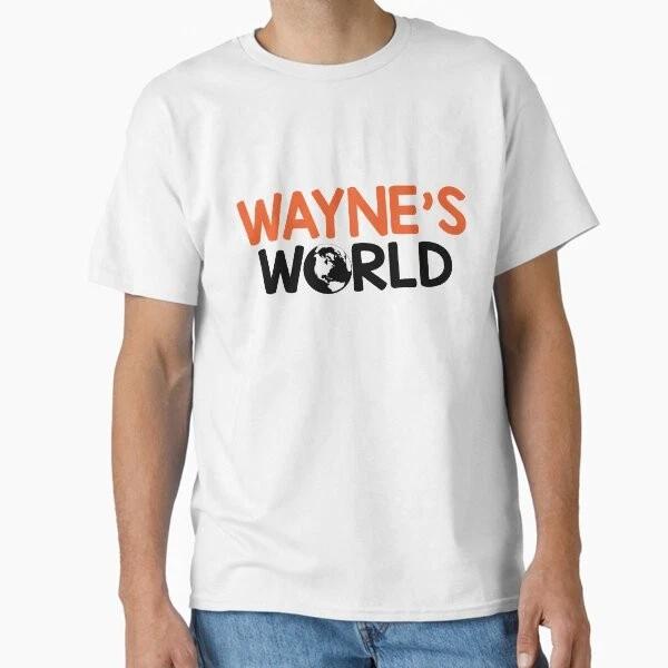 Waynes World Logo Classic TShirt Made In UsaAus TShirt S2xl S