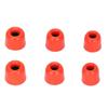 6 ks Náhradní náušníky Redukce hluku Paměťová pěna Špunty do uší pro 4,3 mm–6,0 mm SluchátkaČervená