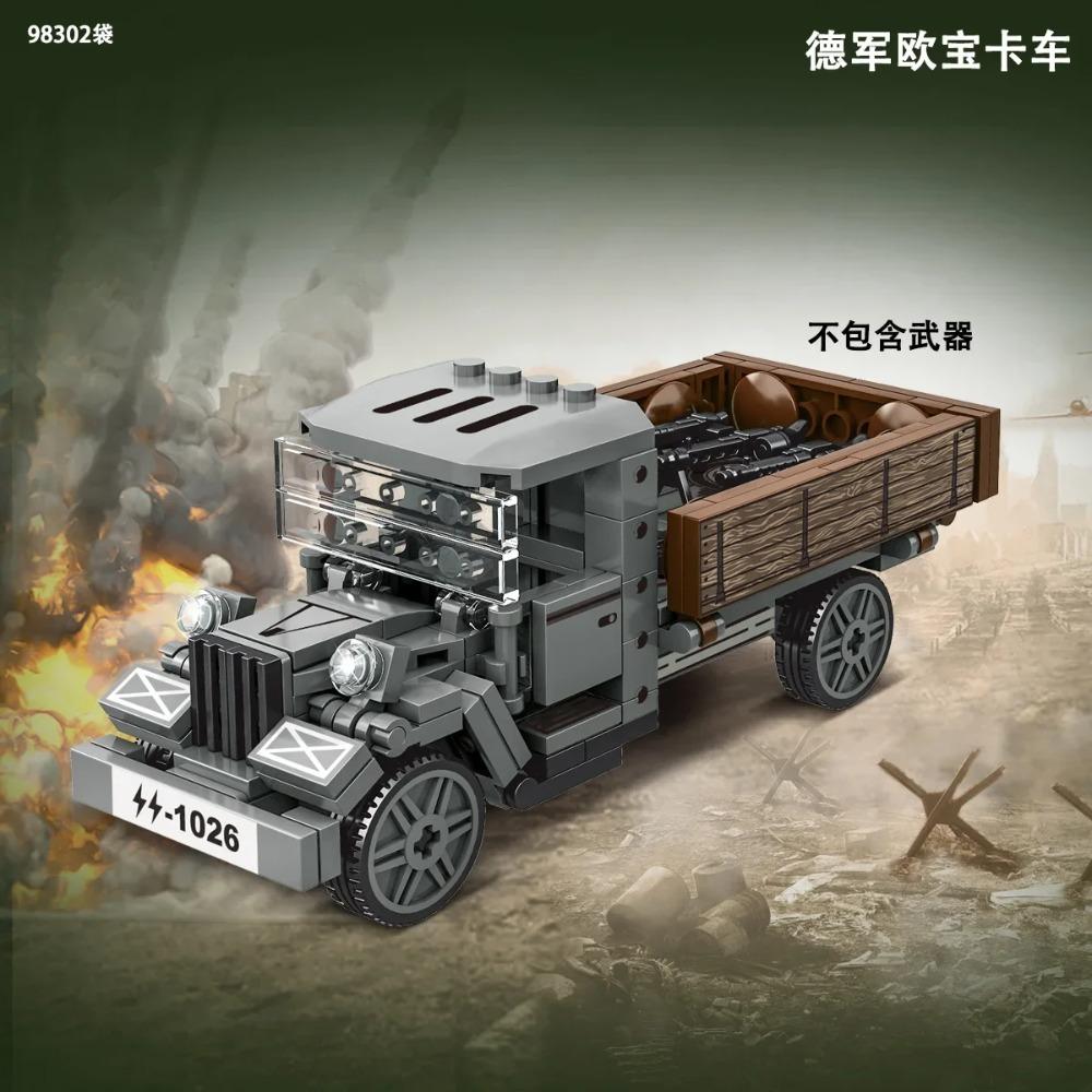 Carro armato leggero tedesco della Seconda Guerra Mondiale PZ.KPFW.38(T)Mattoncini da Costruzione Carro Armato Serie Militare WW2 Set Modello Mattoncini Giocattoli per Bambini Regali